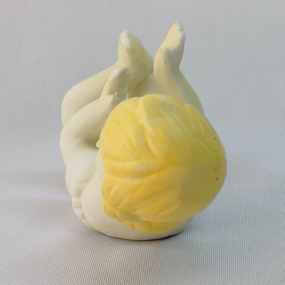 Piano Babies Vintage Figurines Kewpie Bisque Porcelain Dolls Girl Boy Lot of 2 - Picture 9 of 11